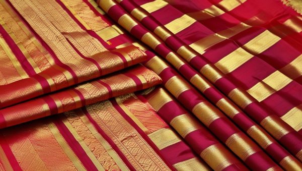 Kanchipuram Saree with 1 gram gold